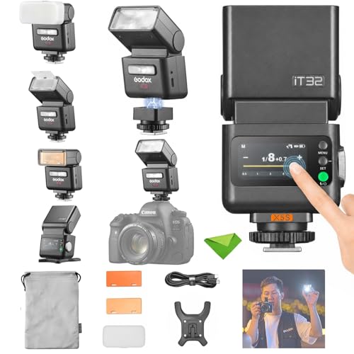 Image of Godox IT32 TTL Camera Flash+X5S Trigger for Sony A7 IV,A7 III,A7R5,ZV-E10