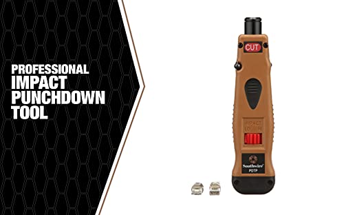 Southwire Punchdown Impact - Multi-Blade Termination Tool for Phone & Data Cabling - Includes 110 & 66 Blades, Built-in Wire Hook & Spudger - Thumbnail 6