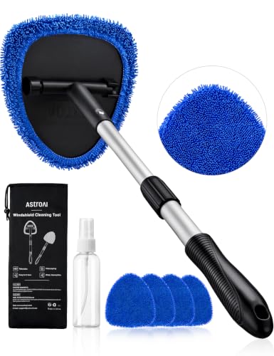AstroAI 21' Extra-Long Windshield Cleaner Tool, Car Interior Detailing Cleaning Kit with Extendable...