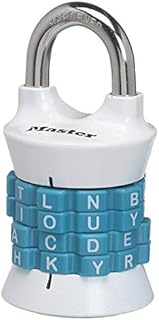 Master Lock Word Combination Lock, Set Your Own Word Lock, Combination Lock for Gym and School Lockers, Colors May Vary, 1535DWD