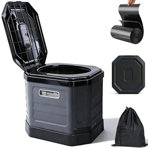 Camping Toilet for Adults – Portable Folding Toilet with Lid,Travel Portable Potty for Adults,Porta Potty Car Portable Potty
