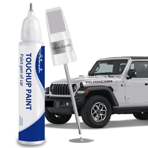 Silver Zynith(PSE/SSE) Touch Up Paint for JEEP-Exact Match–Chips and Nicks Car Paint Scratch Repair Kit Automotive Paint Pen for Wrangler-JK/Commander/Compass/Grand-Cherokee/Liberty/Patriot/Renegade