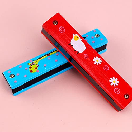 CANIGHT 4 Pièces en Bois Rangées Double Rangée Harmonica Jouet pour Dessin Animé Impression Instrument Enfants Débutant… - Les Beatles, Paul McCartney, John Lennon, RIngo Starr, George Harrison CANIGHT 4 Pièces en Bois Rangées Double Rangée Harmonica Jouet pour Dessin Animé Impression Instrument Enfants Débutant… – Image 5