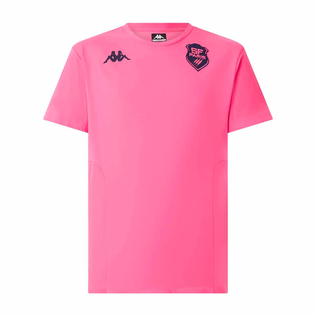 Kappa T-Shirt Rugby Stade Français Paris Rose pour Adulte