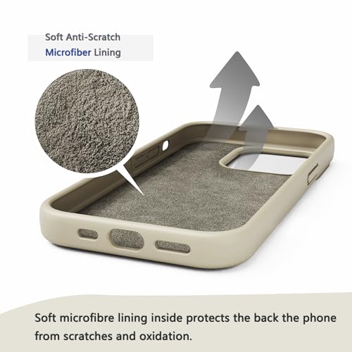 Image of iPhone 11 pro max Case Silicone,Soft Microfiber Lining(Rock ash)