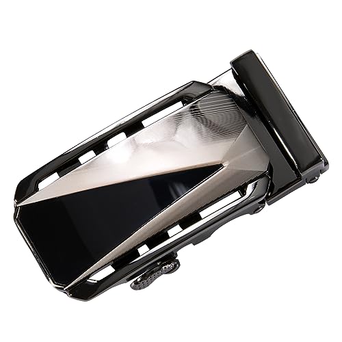 Image of Dubulle Designer Men's Belts, Ratchet Leather Sliding Buckle Dress Belt