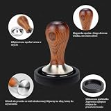 JOYBOY Tamperer do kawy, tamper do espresso, ze stali nierdzewnej, z matą tamperową, do perfekcyjnego narzędzia do espresso Barista, designerski zestaw tamperów do kawy, tamper 51 mm, do kawiarni i