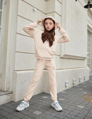 Arshiner 2 Pieces Girls Outfits Tie Dye Sweatsuits Pant Set Long Sleeve Athletic Sweatshirts and Sweatpants with Pockets3