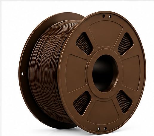 Image of PLA 3D Printer Filament 1.75mm, 1kg Spool (2.2 lbs) - UV /Heat /Weather Resistant, Strong Layer Bonding, Smooth Printing, Low Odor, Outdoor Functional Prototypes, FDM Compatible (Brown, 200 Gram)