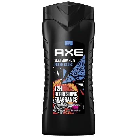 AXE Gel de ducha XL Skateboard & Fresh Roses 3 en 1 para hombre Cover