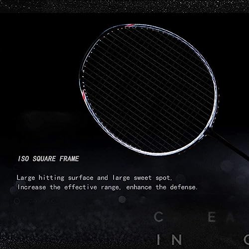 Foto von Senston N80 Ultra-Lict 100% Graphit Badmintonschläger Carbon Badminton schläger mit Schlägertasche