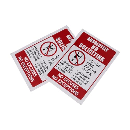 Zerodeko 2piezas Pegatina De No Entrar Señal De Prohibición Para Puerta De Casa Para Puerta De Entrada Pegatina Adhesiva De Advertencia No Permitir La Entrada