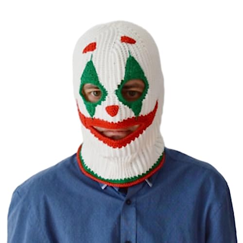 Pasamontañas de Halloween YROHGKPN gorro de punto unisex máscara de invierno con capucha