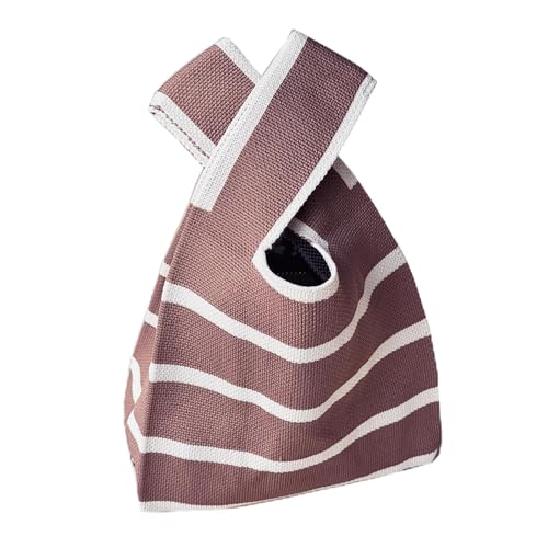 Image of Knot Bag, Mini Knit Tote Bag, Extra Thickened Japanese Knot Bag, Wristlet Handbag - 1 /2 /6 Pack