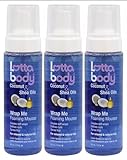 Lotta Body Wrap Me Foaming Mousse with Coconut & Shea Oils, 207ml, Pack of 3, for Natural Hair