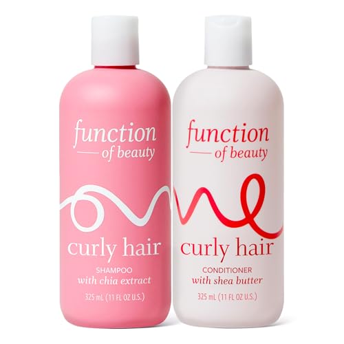 Function of Beauty Curly Hair Shampoo & Conditioner Set - Sulfate-Free Shampoo & Conditioner Duo for