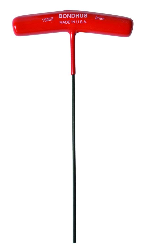 Bondhus, HT2MM T-Handle HEX Driver, 2MM, 13252
