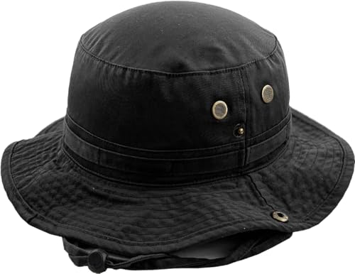 Image of KBETHOS Unisex Washed Cotton Bucket Hat Summer Outdoor Cap