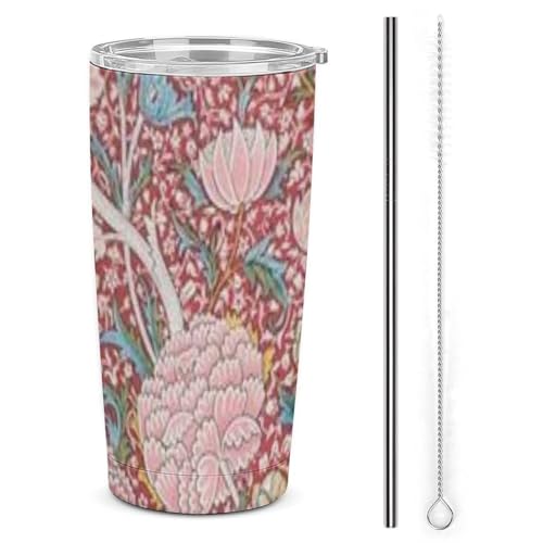 Ԃ̃Jbv William Morris ԕ Xg[&Xg[uVt }OJbv R[q[Jbv 600ml RrjJbv ^u[ XeX ۗ ۉ ԗp Wt ^  e  LN^[ lC v[g