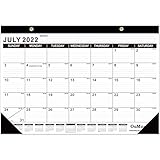 Desk Calendar 2022-2023: Monthly Pages 17 x 11-1/2 Inches Runs from July 2022 Through December 2023 - 18 Monthly Academic Desk Calendar for Home School and Office