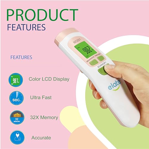 Elate BC221 No Touch Forehead Thermometer thumb #1