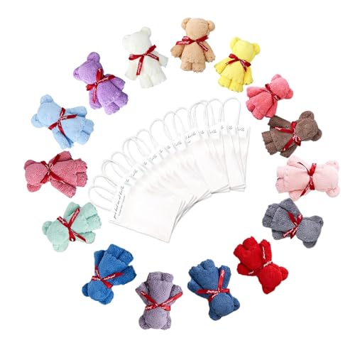 タオル ハンカチ プチギフト クマちゃん ハンドタオル 誕生日プレゼント プレゼント かわいい ラッピング済 実用的 感謝 お返し 結婚式 誕生日 ギフト