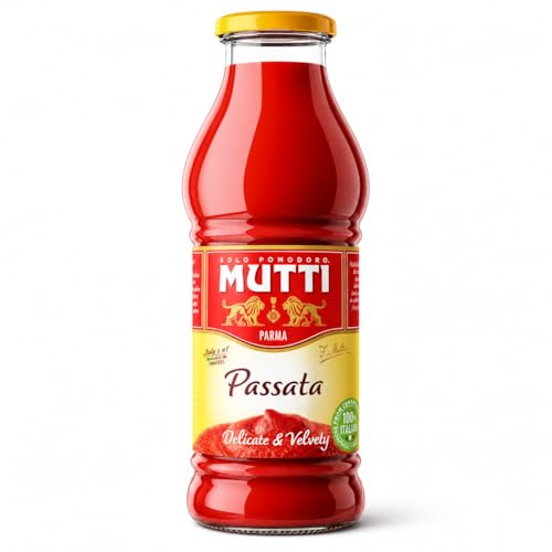 Image of Mutti Parma Passata Di Pomodoro Tomato Puree • Italian Sun-Ripened Tomatoes • Delicate & Velvety, 14.11 oz ℮ 400 g