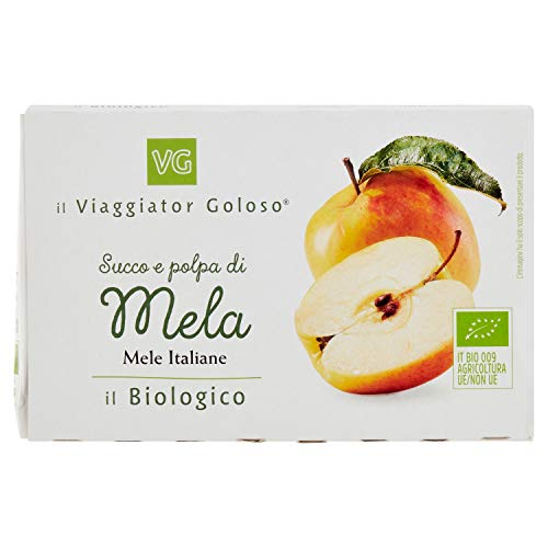 il Viaggiator Goloso Il Biologico Succo e Polpa di Mela, 3 x 200ml