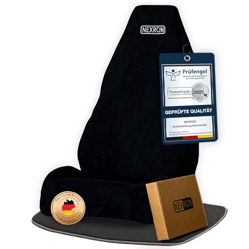 NEXRON® Autositzschoner – besonders bequemer Autositzbezug mit Premium FROTTEE Baumwoll Stoff – schützt die Sitze deines Autos in Sekundenschnelle NEXRON® Autositzschoner – besonders bequemer Autositzbezug mit Premium FROTTEE Baumwoll Stoff – schützt die Sitze deines Autos in Sekundenschnelle