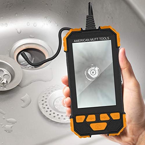 AMERICAN MUTT TOOLS Waterproof Industrial Endoscope Camera - 1080p HD Borescope Camera with 6 Adjustable LED Lights - Perfect for Plumbing, HVAC, Wall, Home, Vent & Sewer Inspections (33 ft Cable) - Thumbnail 6