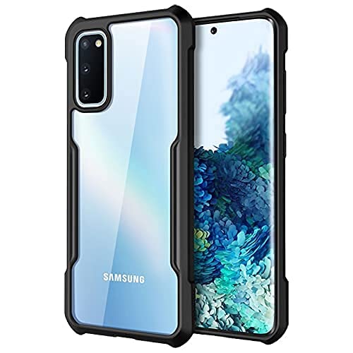 Etechnic Samsung Galaxy S20FE Back Cover | Camera Protection Shockproof Bumper | Acrylic Crystal Clear 360 Degree Protection (Black) (B0CG4H4VH7) Amazon Price History, Amazon Price Tracker