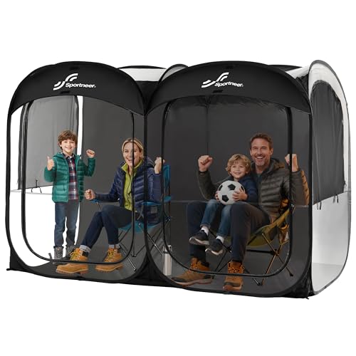 Sportneer Sports Tent, 2-4 Person Instant Pop Up Sports...