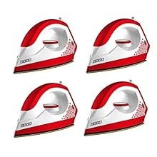 Usha 3302 1100-Watt Dry Iron (Gold and Velvet Red) pack of 4