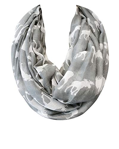 allydrew Lightweight and Airy Forest Animal Infinity Scarf