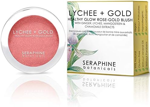 Seraphine Botanicals Lychee + Gold Healthy Glow Rose-Gold Blush