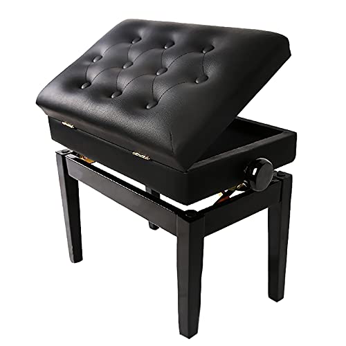TEmkin Tabouret de Piano Banc de Piano de Luxe avec Compartiment de Rangement Siège Solo avec Coussin étanche Construction en Bois Dur Massif, Pied Droit - Les Beatles, Paul McCartney, John Lennon, RIngo Starr, George Harrison TEmkin Tabouret de Piano Banc de Piano de Luxe avec Compartiment de Rangement Siège Solo avec Coussin étanche Construction en Bois Dur Massif, Pied Droit – Image 3