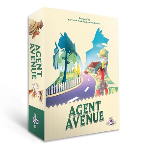 Nerdlab Games Agent Avenue Strategic Card Game 2-4 Players 10-15 Minutes Playtime Ages 8 and Above