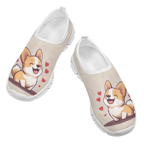 Doojoayie Little Girls Slip-On Walking Shoes for Kids Active Running Play2