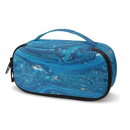 Tomeusey Blue Marbles Sac de voyage isotherme à insuline pour médicaments, étui de rangement pour compteur de glycémie, stylo à insuline pour diabétique, étui de voyage pour bandelettes de test de