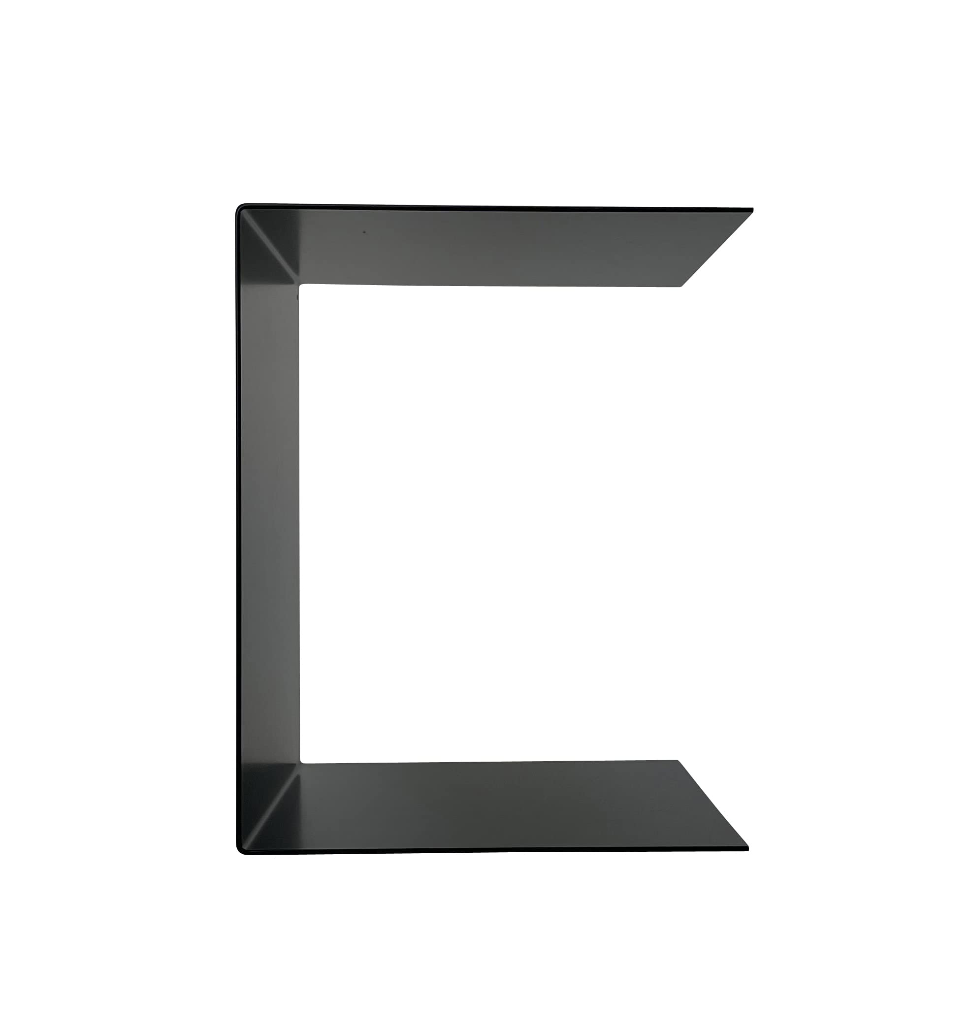 Buchstütze, Mini-Podest, Ablage, Ordnungshelfer | 20,5 x 26 x 20,5 cm | Metall | Schwarz matt RAL 9005 | Made in Germany