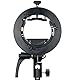 Godox S2 Speedlite Halterung S-Typ, Square Round Head Flash AD400PRO V1 AD200PRO AD200 Fresnel Head und H200R Round Head V860II TT685 TT350