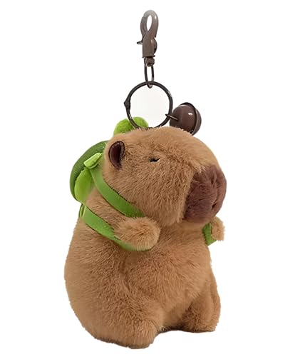 Image of Capybara Keychain, Adorable Animal-Themed Gift, Premium Metal Alloy Keychain, Unique Capybara Design for Keys or Bags, Durable Everyday Accessory (One Piece)