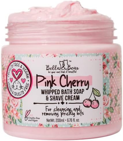 Pink Cherry Whipped Bath Soap & Shave Cream