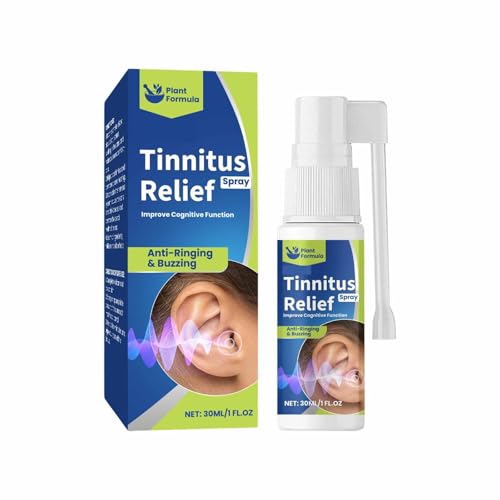 Spray de alivio de tinnitus – Spray de acción rápida para oídos zumbidos, tratamiento natural del tinnitus, alivio del tinnitus para oídos zumbidos, para pérdida auditiva y zumbidos en los oídos