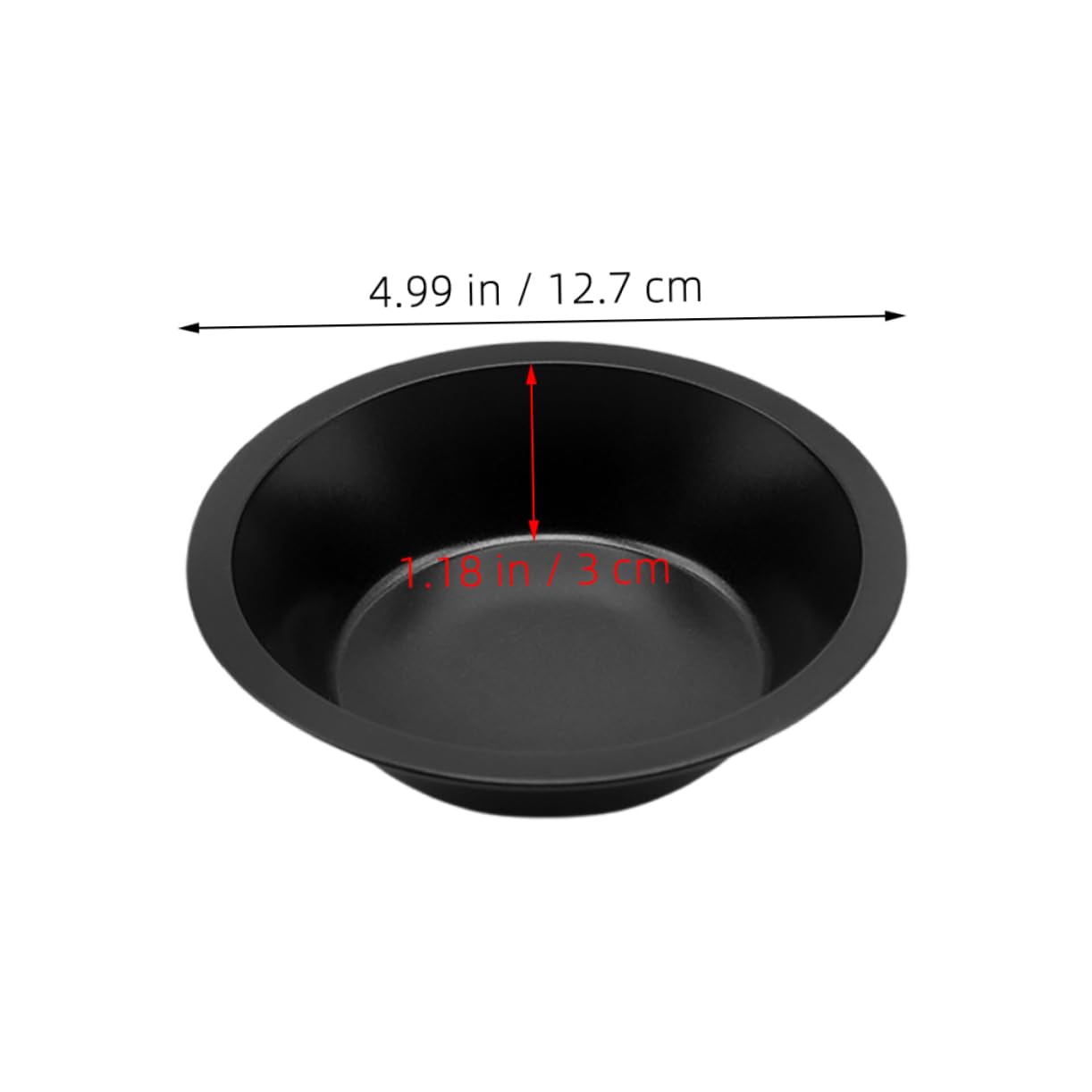 Mipcase 2PCS Non Stick Mini Baking Pans Durable Carbon Steel Round Tins for Hamburger Buns Cakes Muffins and Desserts Small Tart Bakeware