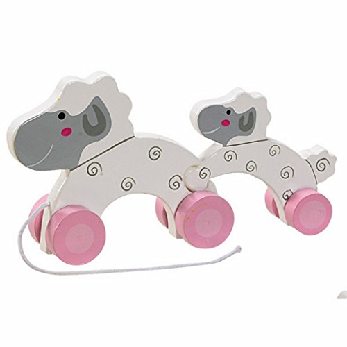 L'ATELIER DU BOIS RY91M - ANIMALETTI A PASSEGGIO (2 PECORE)