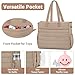IBFUN Diaper Bag Tote for Baby, Large Baby Bag for Mom 4Pcs with Waterproof Changing Pad Pacifier Case, Hospital Mommy Bags