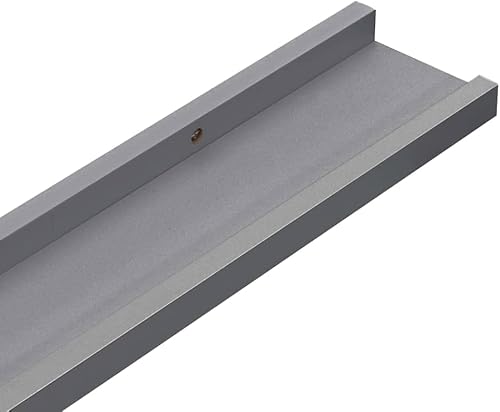 Miniatura 9 de Estantes de oficina, estantes de baño, estantes de almacenamiento, 4 unidades, color gris, 15.7 x 3.5 x 1.2 pulgadas, adecuados para decoración de