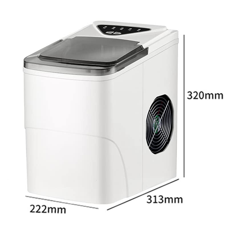 Máquina fabricadora de hielo, portátil para hogar y cocina, automática, eléctrica, redonda, para casa/cocina/acampada/RV miniatura 6