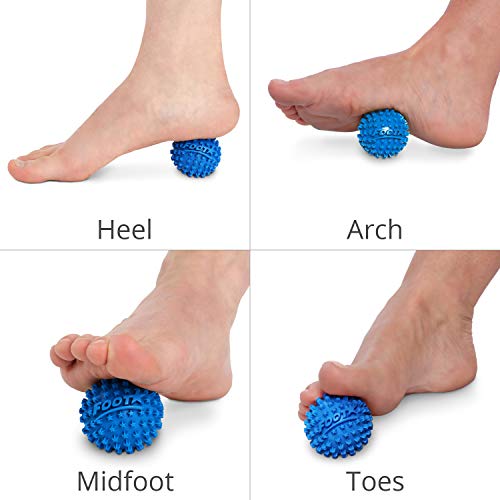 Body Back Foot Star Massager Ball And Plantar Fasciitis Roller - Soothe Foot Stress, Discomfort, Aches, & Tightness (2-Inch, Blue) #TOP1